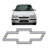 Emblema Chevrolet Adesivo Prata Kadett Gsi 91 95