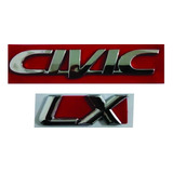 Emblema Civic Lx Antigo