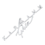 Emblema Cromado Assinatura Capo Tampa Motor Vw Karmann Ghia