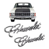 Emblema Cromado Chevrolet Opala Caravan 75