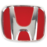 Emblema Da Grade Honda New Fit 2009 A 2014 Fundo Vermelho