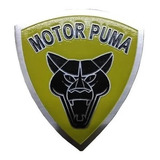 Emblema Em Aço Inox Placa Motor Puma Identificação Do Motor