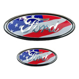 Emblema Eua Grade Dianteira Ford F250 F350 F4000 Frente Nova