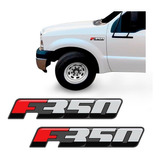 Emblema F 350 2016 Adesivo Lateral Resinado Ford Par Cor Colorido