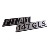 Emblema Fiat 147 Gls   Item Novo Reposiçao Epoca Raro