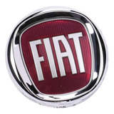 Emblema Fiat Vermelho 95mm Punto Novo