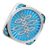 Emblema Flor De Lis Azul Teto Capota Vinil Opala Gran Luxo