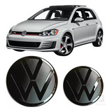 Emblema Frontal Fosco Traseiro Black Piano Vw Golf Mk7