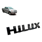 Emblema Hilux Toyota Preto Piano Porta
