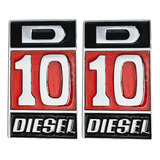 Emblema Lateral Paralama Chevrolet D 10 D10 Diesel Custom