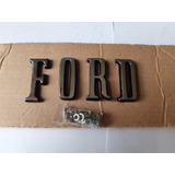 Emblema Letras Escrito Ford Em Metal Carro Antigo