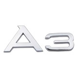 Emblema Letras Traseiro A3 Audi Sedan