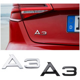 Emblema Letras Traseiro A3 Audi Sedan