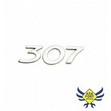 Emblema Letreiro 307 Cromado Do Porta