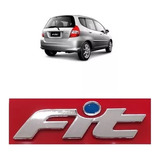 Emblema Letreiro Fit Pingo Azul Honda