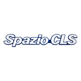 Emblema Letreiro Spazio Cls 83 84 85 86 Prata Com Fundo Azul
