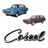 Emblema Manuscrito Ford Corcel 1 Modelo Antigo Em Metal