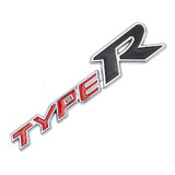 Emblema Nome Grade Honda Type R Metal Civic Si Vtec
