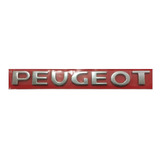 Emblema Peugeot Letreiro Cromado P