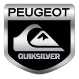 Emblema Peugeot Quiksilver Aço Inox 5x5cm