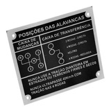 Emblema Placa Posição Alavancas 4 Marchas