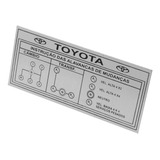Emblema Plaqueta 4 Marchas Reduzida Toyota Bandeirante