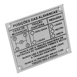 Emblema Plaqueta Painel Câmbio 3 Marchas Jeep Willys 019899