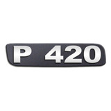 Emblema Potência Para Scania P420 Antigo Cromado