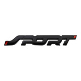 Emblema Preto Sport Top Adesivo 3d