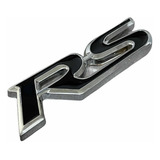 Emblema Rs Para Chevrolet Camaro Ss Vectra Cruze Sonic Preto