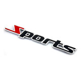 Emblema Sports Adesivo 3d Em Metal