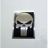 Emblema The Punisher Caveira Rock Skull Justiceiro Black