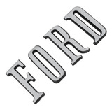Emblema Traseiro Metal Cromado Letras Ford