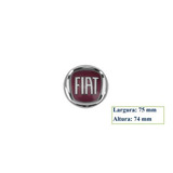 Emblema Vermelha Logotipo Fiat Porta malas