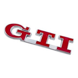 Emblema Volkswagen Gti Gol Golf Mk5 Mk6 Mk7 Vermelho Preto