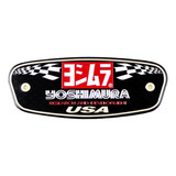 Emblema Yoshimura Adesivo Aluminio Escapamento Esportivo