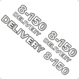 Emblemas 8 150 Delivery Volkswagen Adesivo Caminhão Cromado