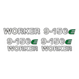 Emblemas 9 150e Worker Adesivo Volkswagen Caminhão Cromado