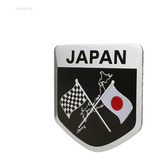 Emblemas Bandeira Japao Adesivo Aluminio 5x5cm