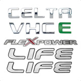 Emblemas Celta Vhc e E Adesivos Flexpower E Life 2007