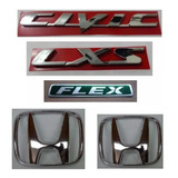 Emblemas Civic Lxs Flex Logos Honda