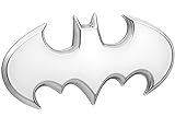 Emblemas De Fã Do Batman 3D Emblema De Carro Logotipo Do Batwing De 1989 Cetim Cromado 