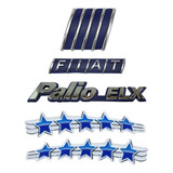 Emblemas Fiat Capô Palio Elx Fiat