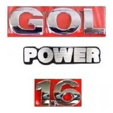 Emblemas Gol 1 6 Adesivo Power G3 Geração 3