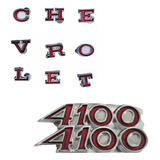 Emblemas Opala 4100 Letras Chevrolet