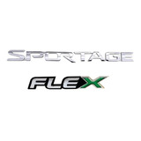 Emblemas Sportage Flex Linha Kia 2013 A 2016 kit 2 Peças 