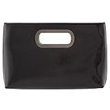 Embreagem Com Alça Superior Metálica Esmagada Preto 1