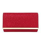 Embreagem Noturna Brilhante Vermelho Small