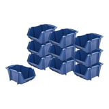 Emporio Organizado Kit 20 Gaveteiro Estante Organizadora Caixa Bin N 5 Azul Cor Azul turquesa