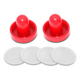 Empurradores De Air Hockey E Discos De Air Taco Vermelho